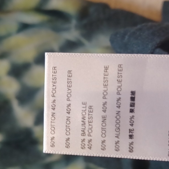 We The Free by Free People Green Tie Dye Cotton Blend Mock Turtleneck - Picture 8 of 10